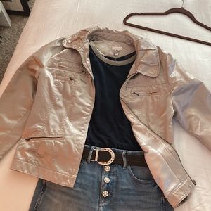 Champagne Satin Jacket